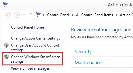 smartscreen filter settings