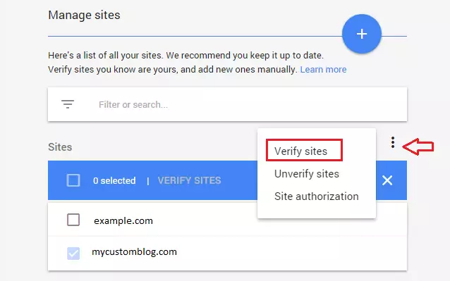 adsense remove sites