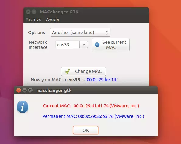 ubuntu mac address changer
