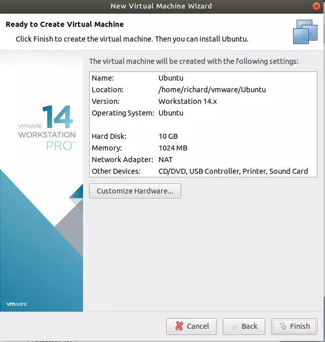 vmware workstation guest machine