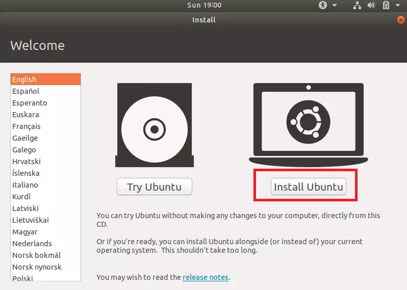 ubuntu 18.04 install