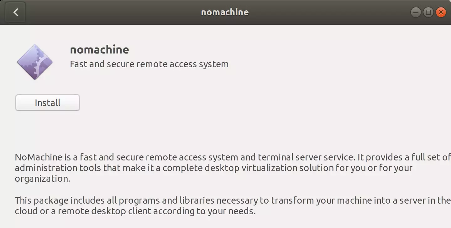 NoMachine Ubuntu installer