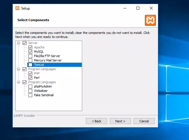 xampp windows 10