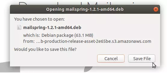 MailSpring Ubuntu setup