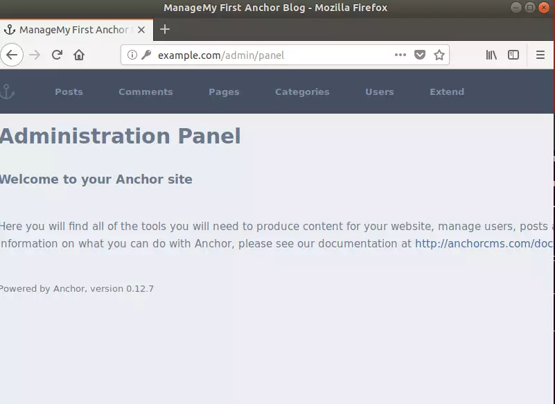 Anchor CMS ubuntu install