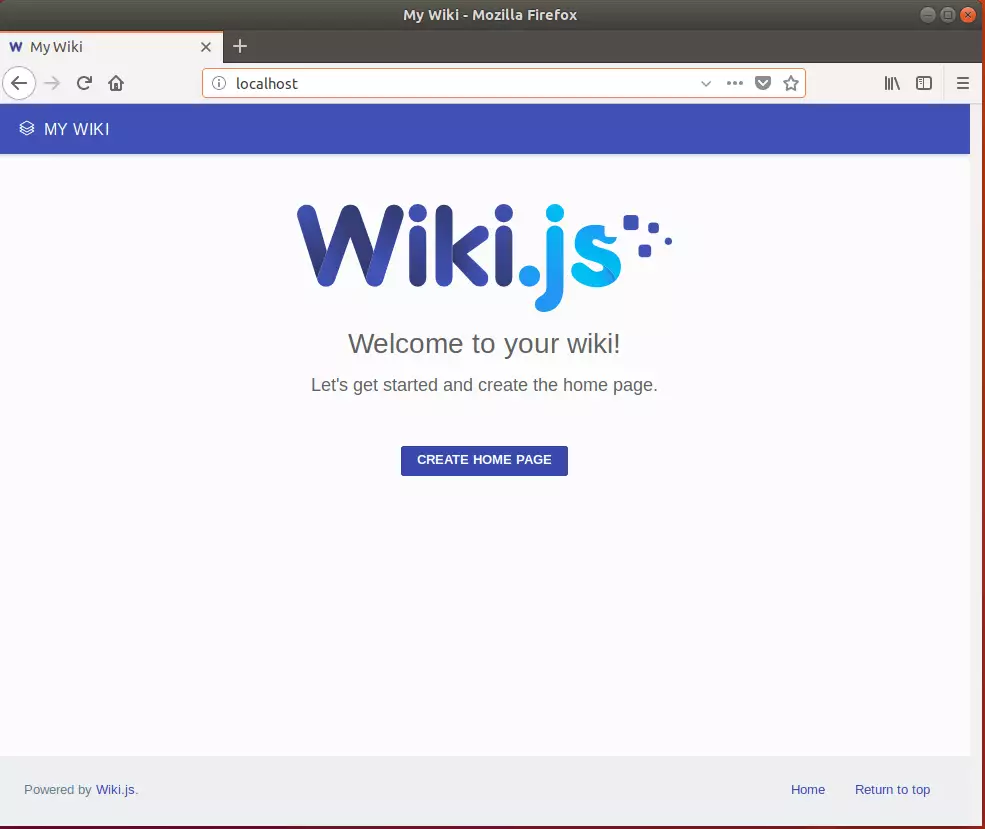 Wiki.js ubuntu setup