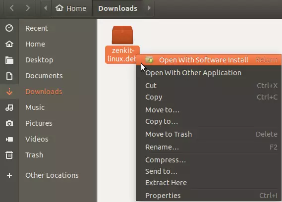 Zenkit ubuntu install