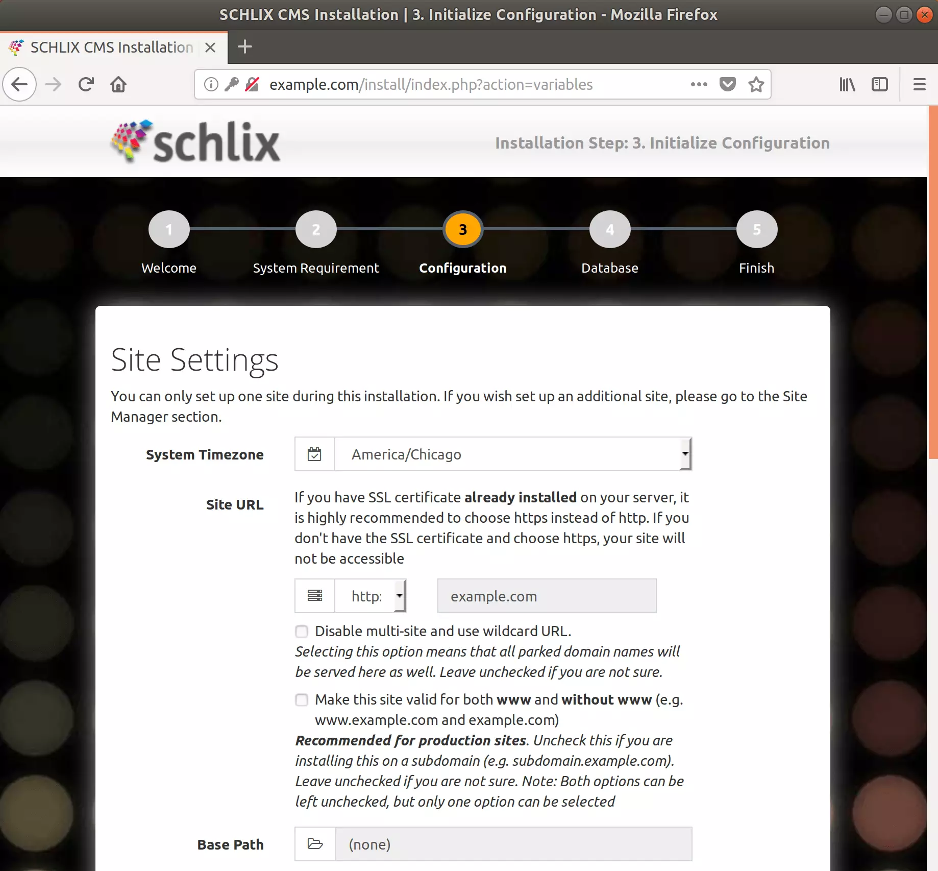 Schlix ubuntu install