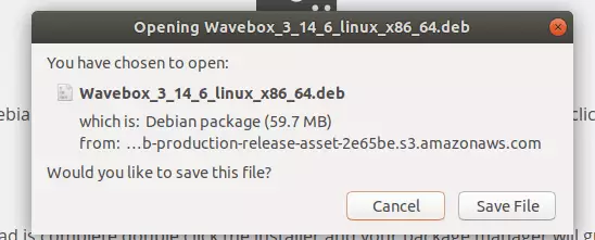 ubuntu install wavebox