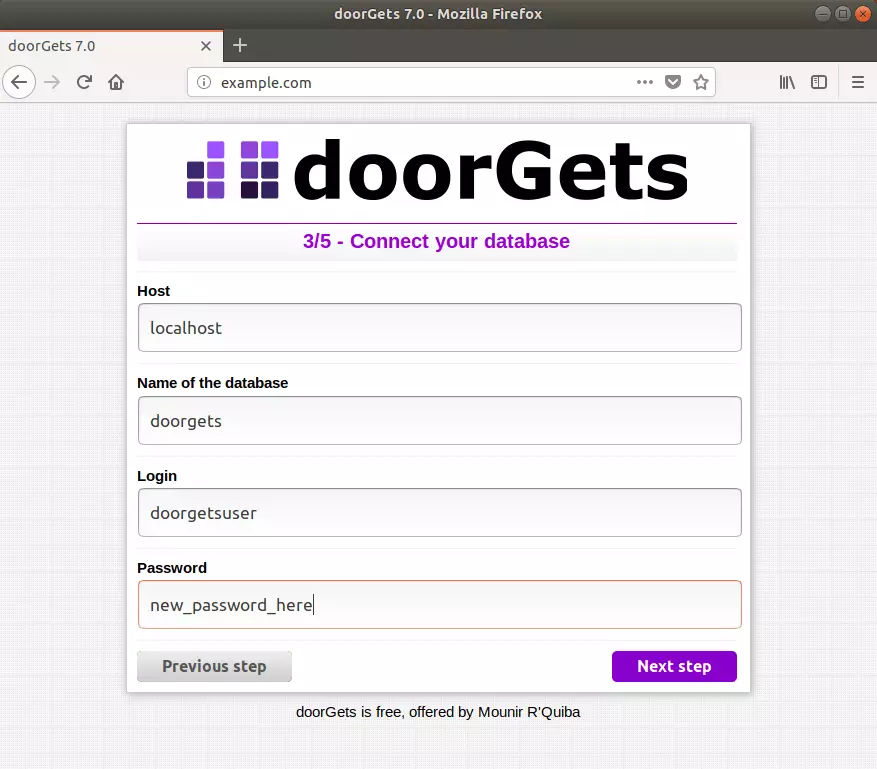 doorGets Ubuntu setup