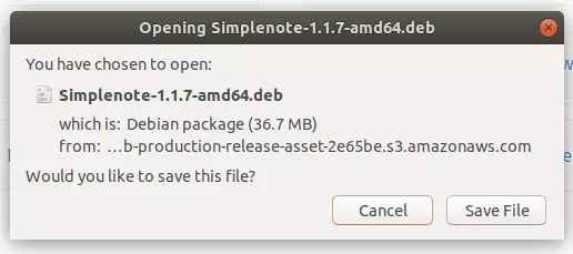 Simplenote ubuntu setup