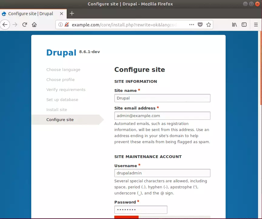 Drupal ubuntu install