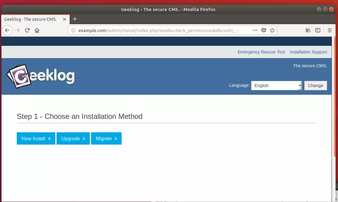 Geeklog ubuntu install