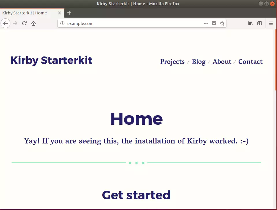 Kirby CMS ubuntu Install