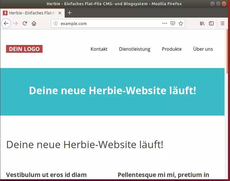 Herbie CMS Ubuntu install