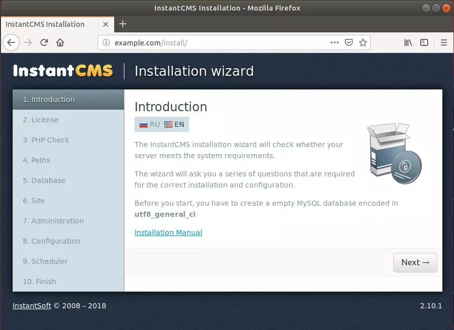 InstantCMS Ubuntu Install