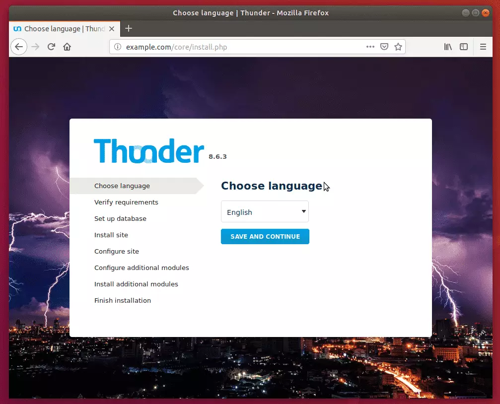Thunder CMS Ubuntu Install
