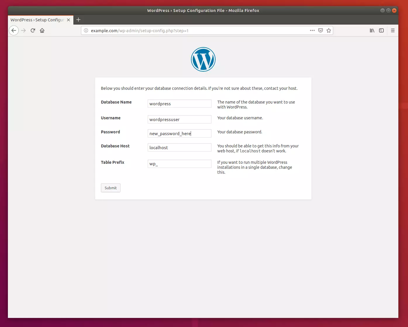 WordPress Ubuntu Installation