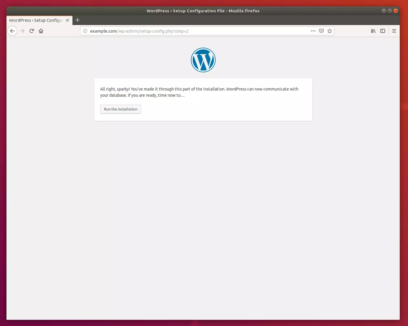 WORDPRESS установка Ubuntu.