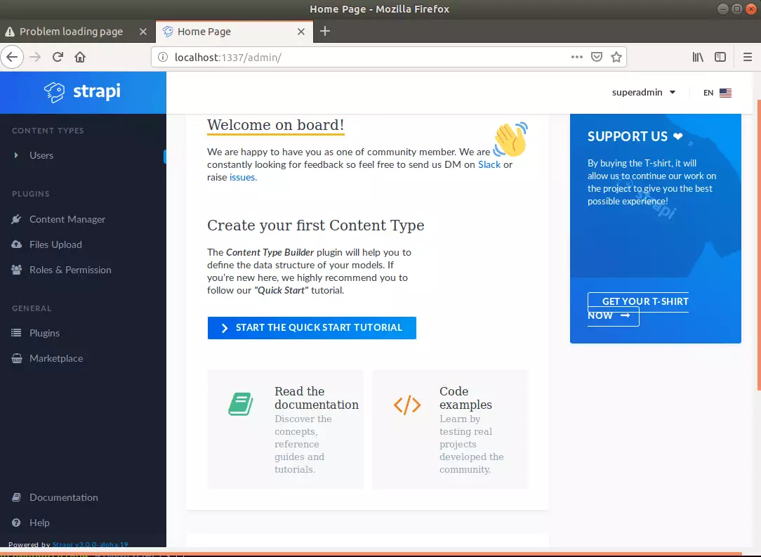 Strapi API Ubuntu
