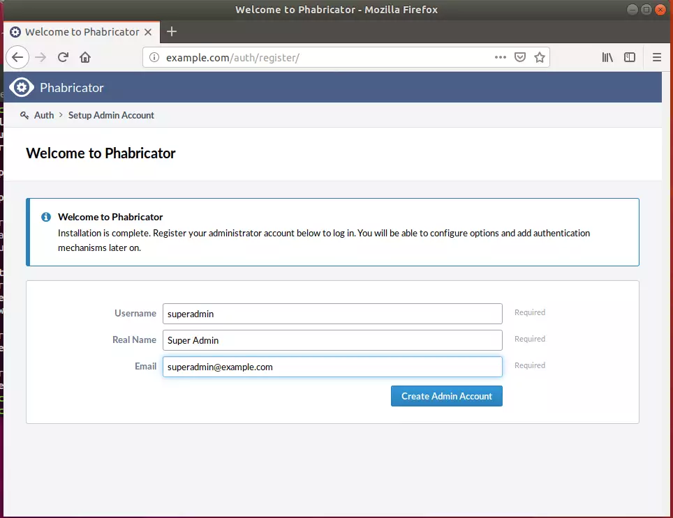 Phabricator Ubuntu install