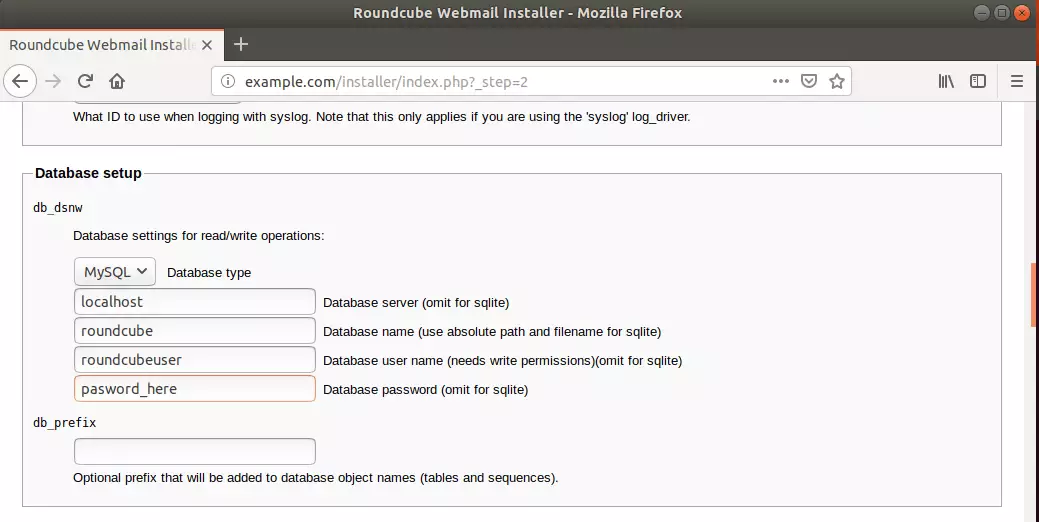 Roundcube ubuntu setup