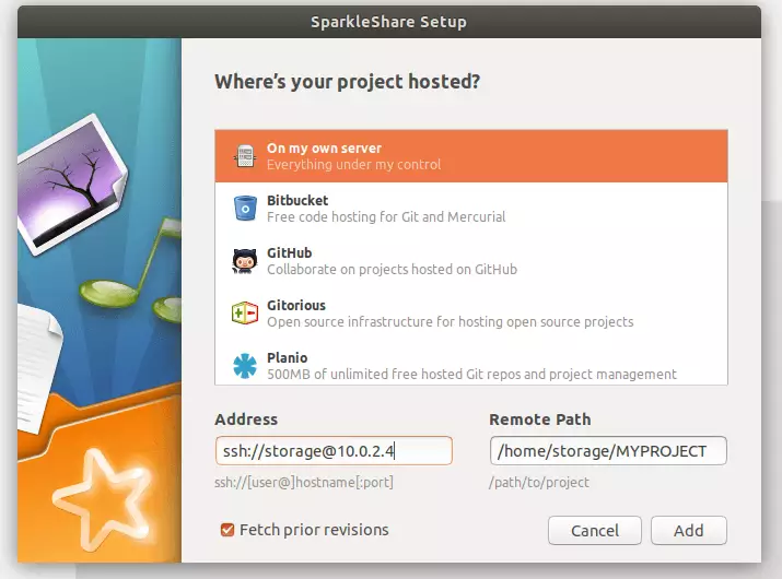 SparkleShare Ubuntu Setup