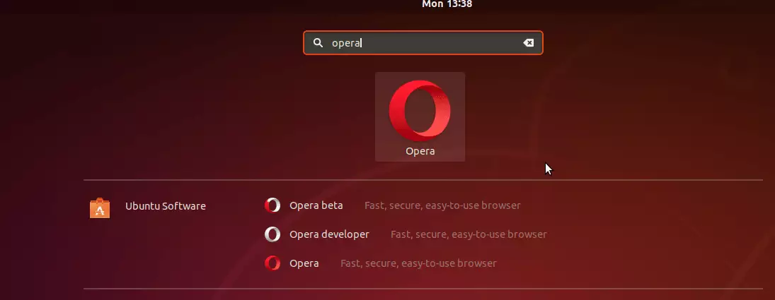 Opera ubuntu setup