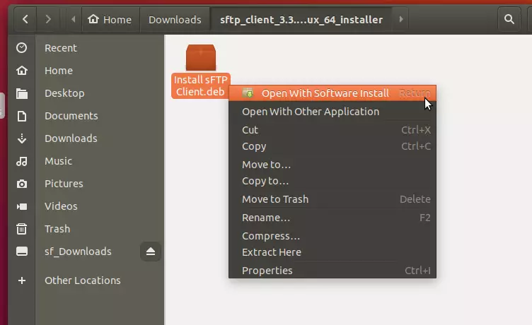 sFTP Client Ubuntu