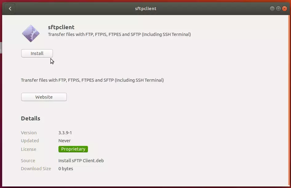 sFTP Client Ubuntu