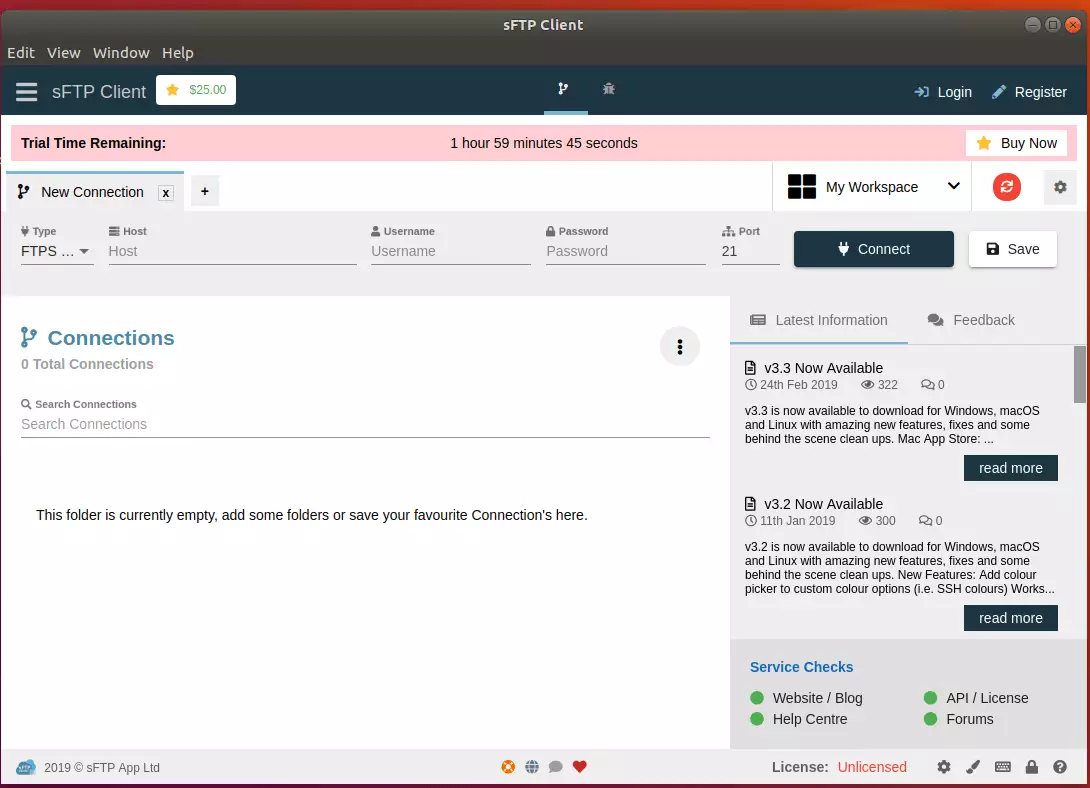 sFTP Client Ubuntu
