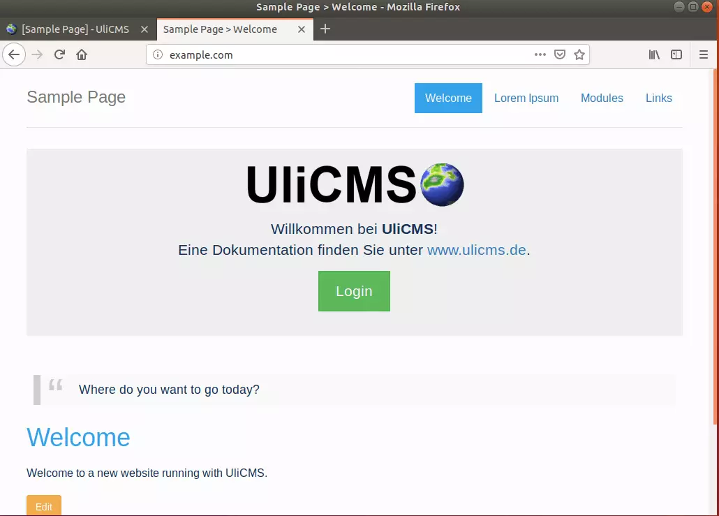 UliCMS Ubuntu Install