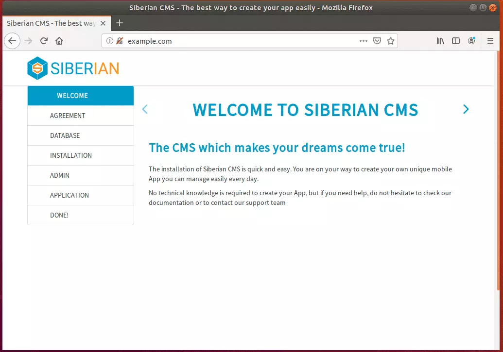 Siberian CMS Ubuntu Install