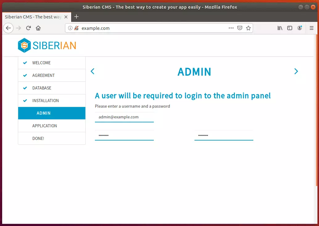 Siberian CMS Ubuntu setup