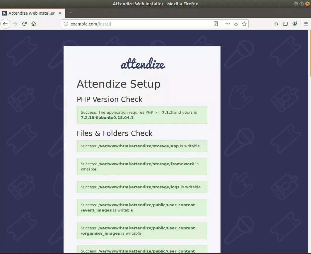 Attendize Ubuntu Install