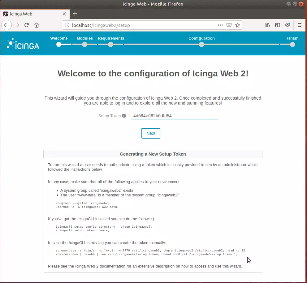 Icinga2 Ubuntu Install