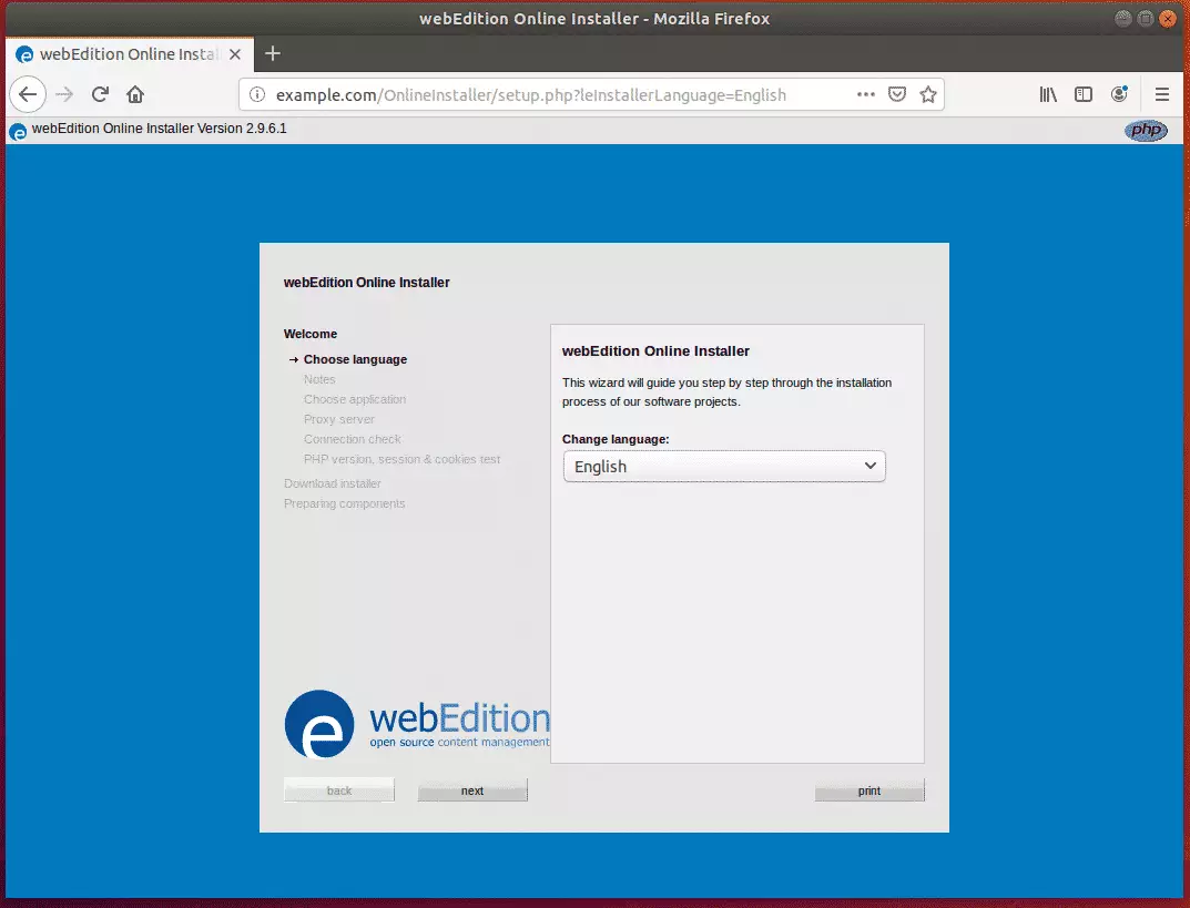 webEdition Ubuntu install