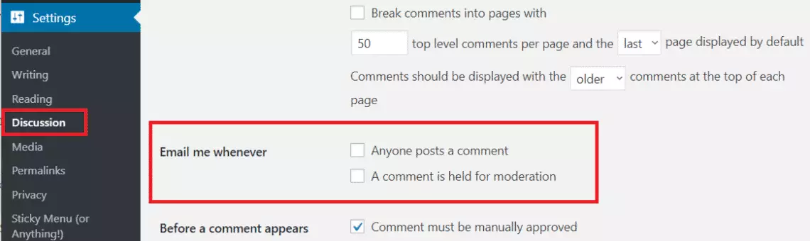 How to Disable WordPress Comments Notifications