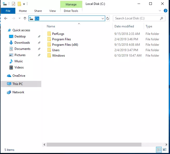 Windows 10 filesystem