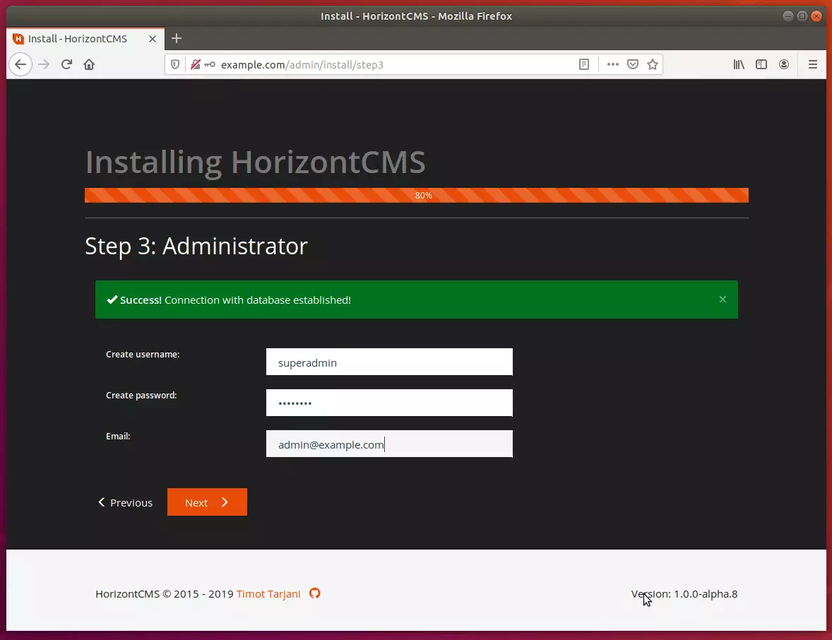 HorizontCMS Ubuntu Install