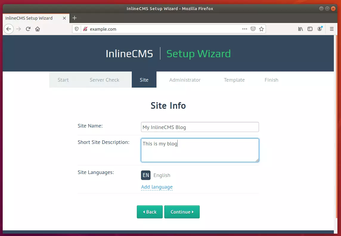 InlineCMS Ubuntu Install