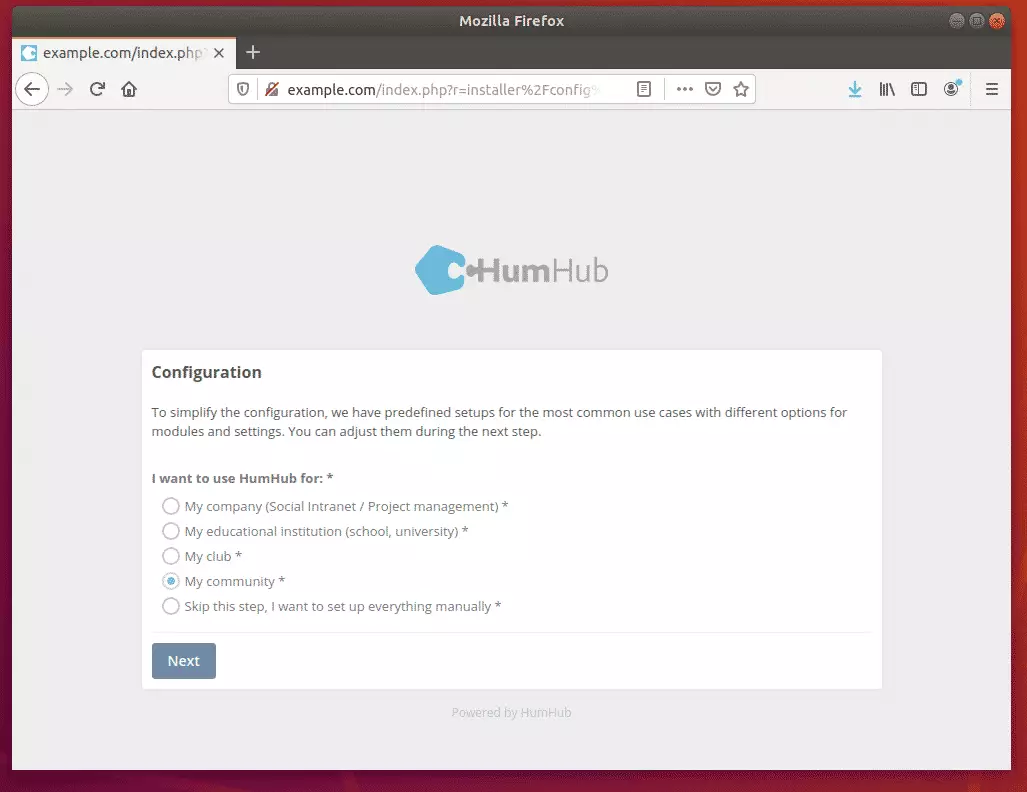 HumHub Ubuntu setup
