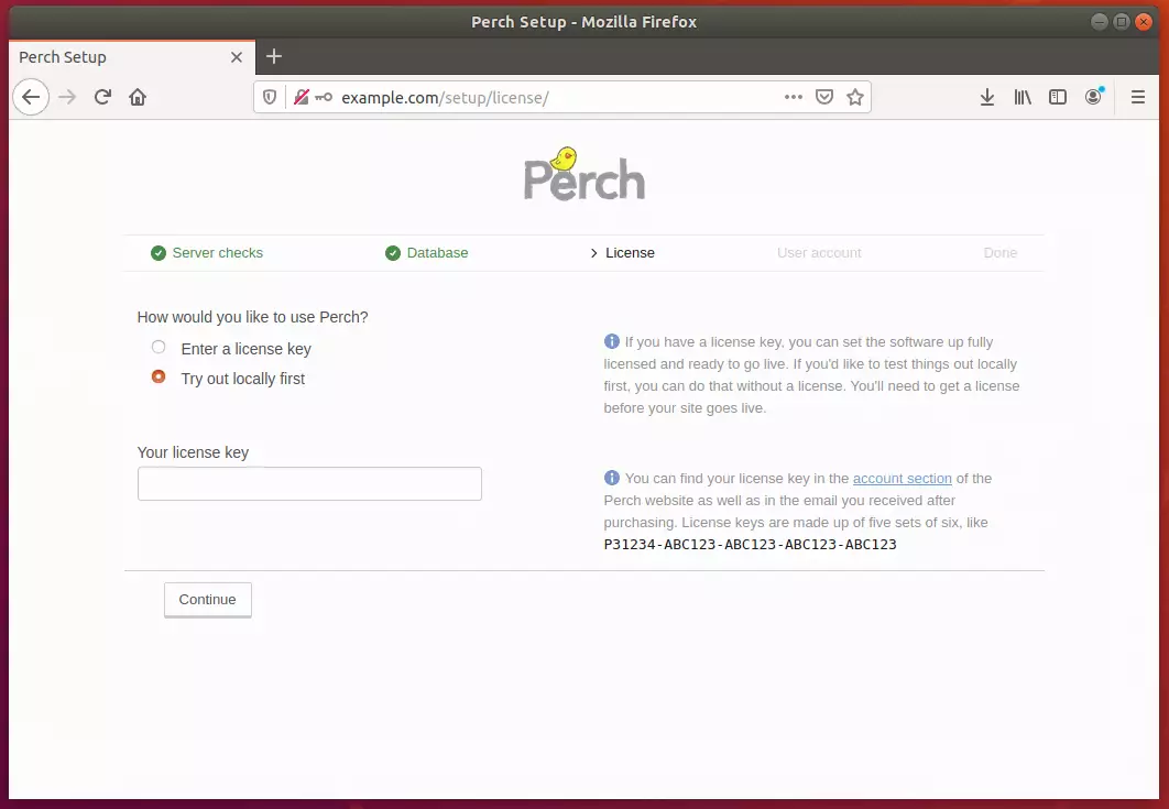 Perch Ubuntu Setup