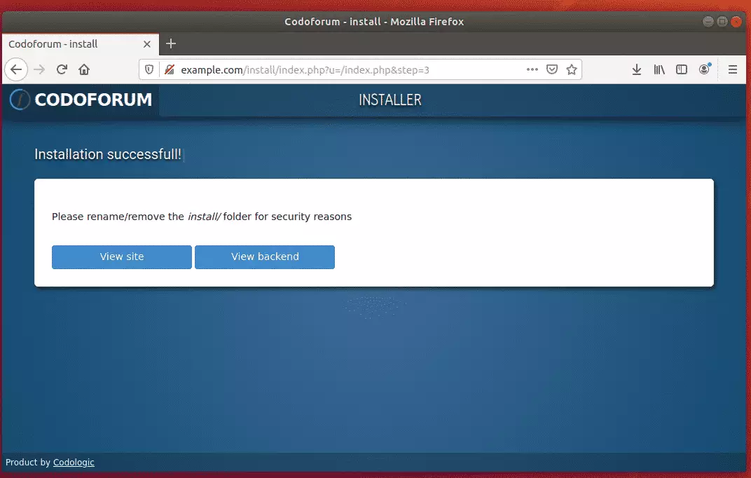 CodoForum Ubuntu Install