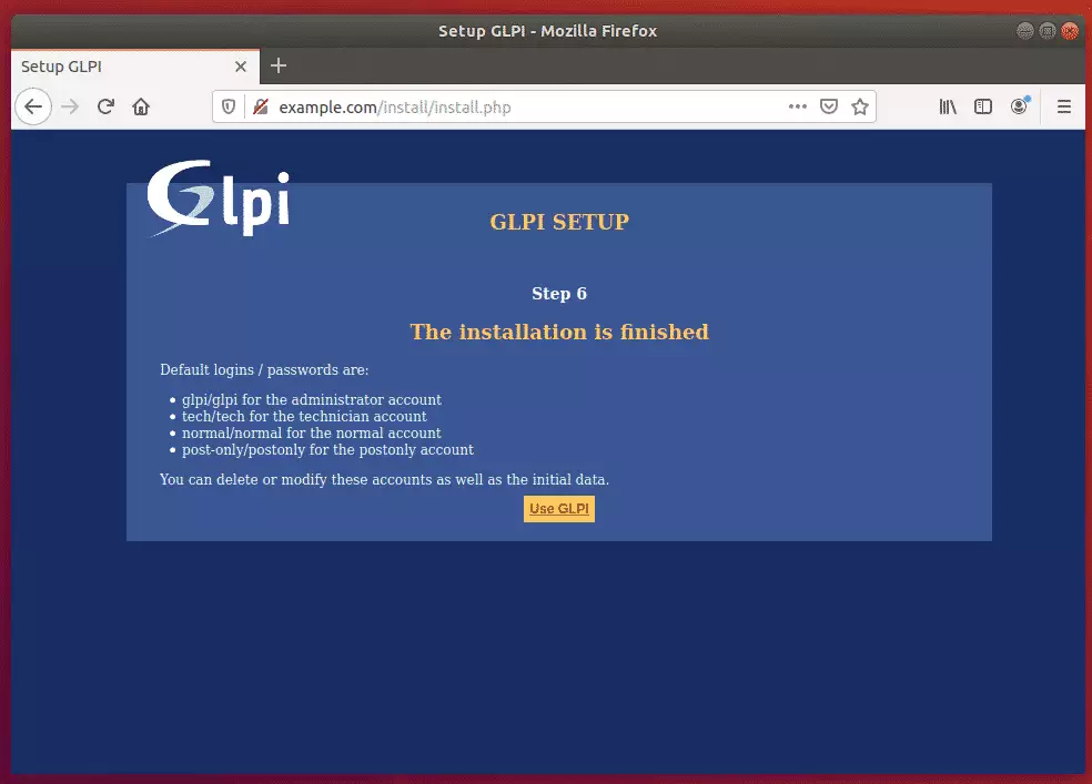 GLPI Ubuntu Install