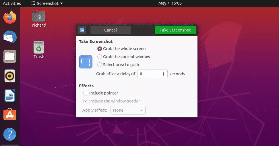 Ubuntu screenshot capture
