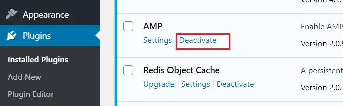 How to Disable AMP for WordPress Pages