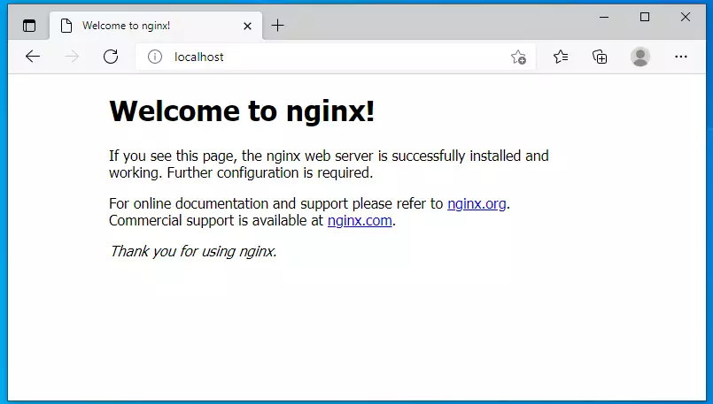 windows wsl ubuntu nginx install