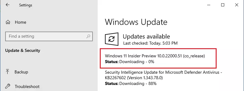 windows insider program update