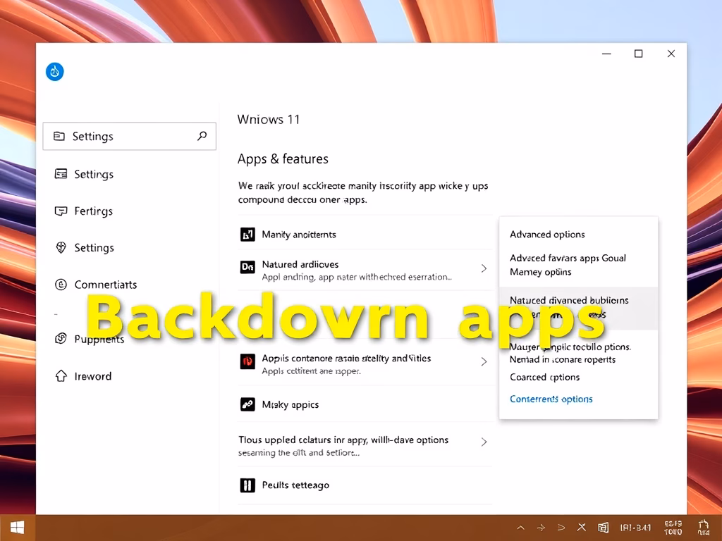Disable Background Apps on Windows 11